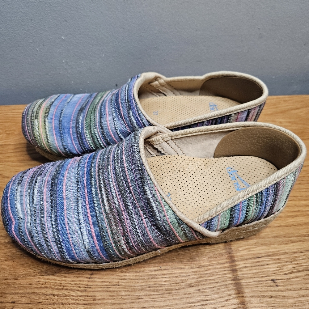 Dansko Jute Pro Professional Woven Vegan Clogs Shoes nursing size 37 or 7 - Picture 3 of 8